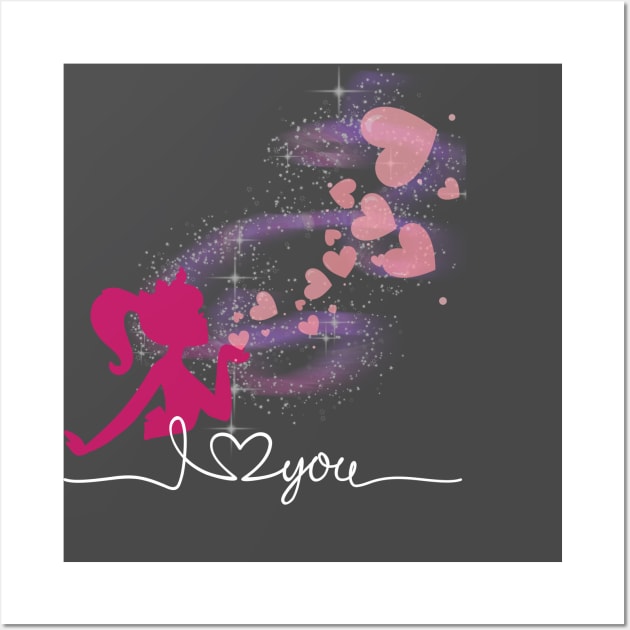 Barbie I Love You Wall Art by Kenartideas